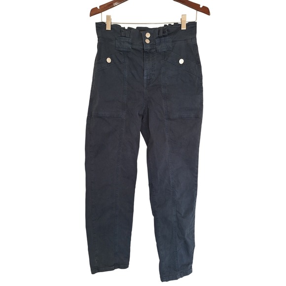 Veronica Beard Women Dark Blue High Rise Cotton Pants jeans Size 27